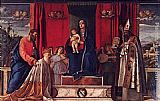 Gentile Bellini Paintings - Barbarigo Altarpiece by Giovanni Bellini